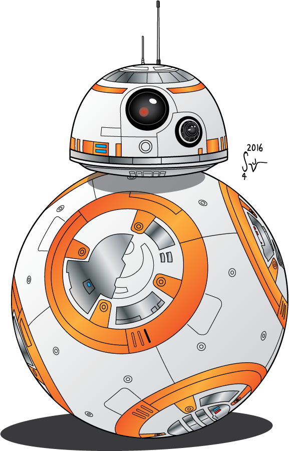Star Wars Bb8 Clipart - Star Wars Bb8 Cartoon (577x900), Png Download