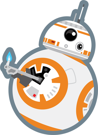 Image Freeuse Download Collection Of Star Wars Bb High - Bb8 Star Wars Vector (400x547), Png Download