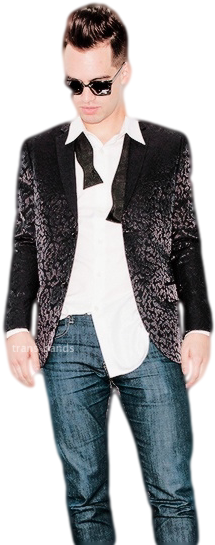 Panic At The Disco Transparent - Brendon Urie (500x675), Png Download