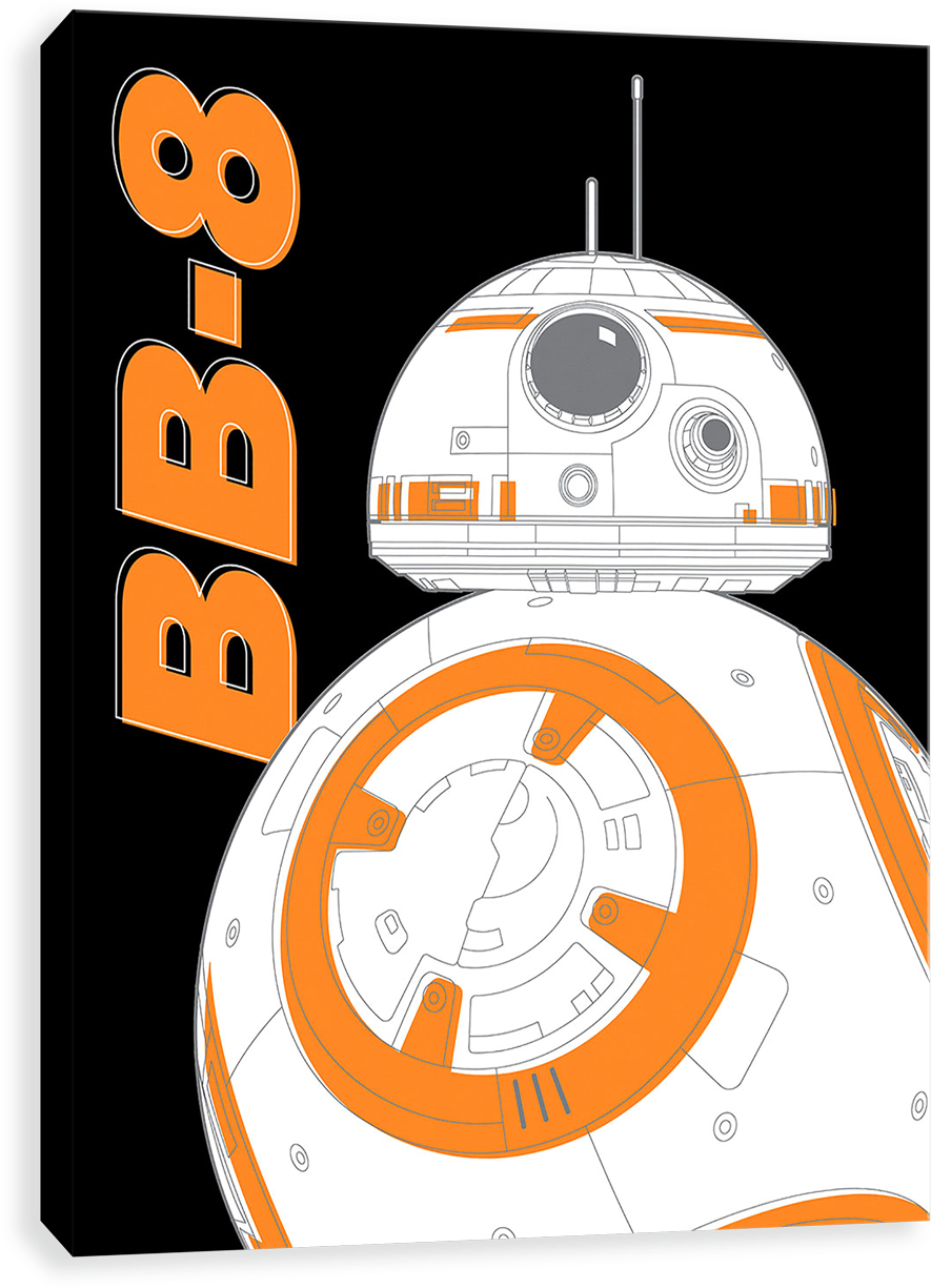 Look - Artissimo Design 42578 Look! It's Bb-8 Printed Canvas (1280x1280), Png Download