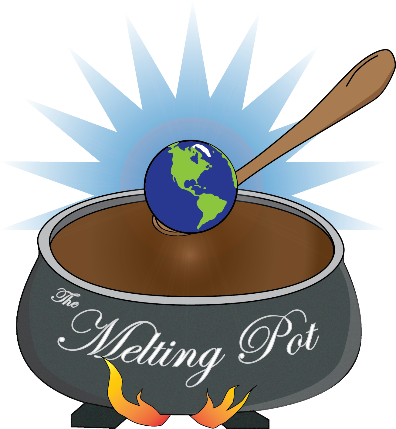 Football Clipart Potluck - Melting Pot Clip Art (1200x1348), Png Download