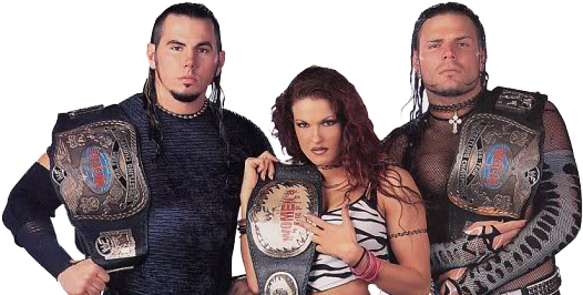With Trish Stratus Retiring Following Her Women's Championship - Jeff Hardy Matt Hardy And Lita (550x287), Png Download