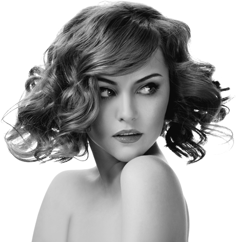 Chez Ann Salon - Short Hair Style Cruly (500x500), Png Download