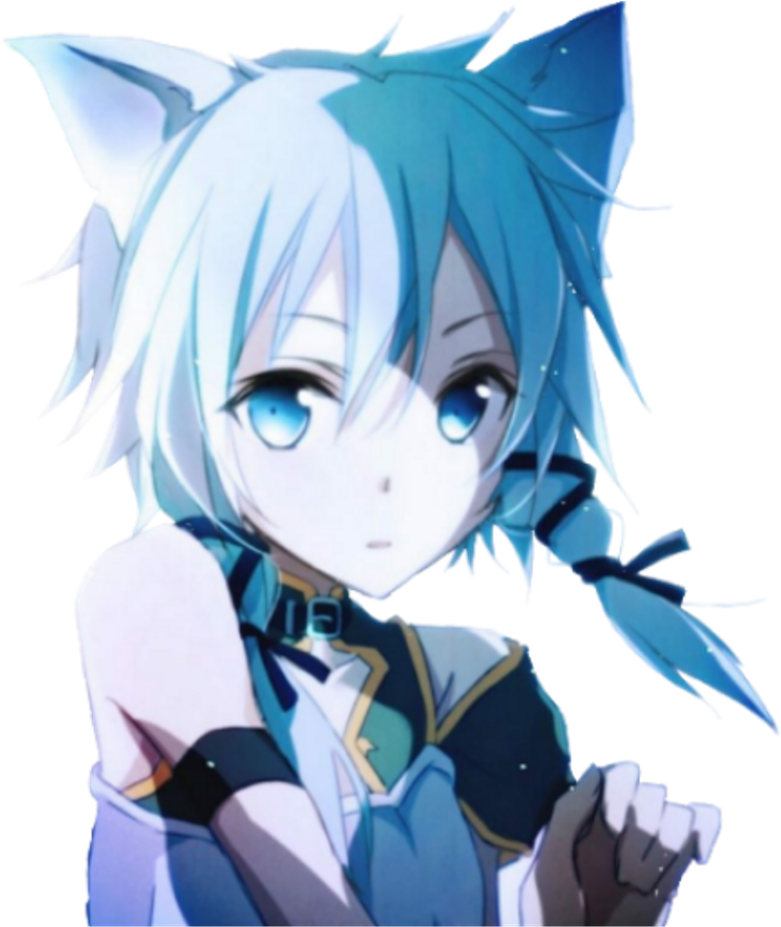Sword Art Online 2 Sinon Cat (1024x1024), Png Download