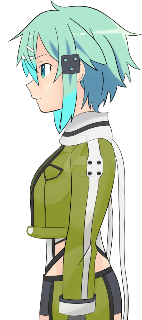 Sinon Side - Drawing (752x1063), Png Download