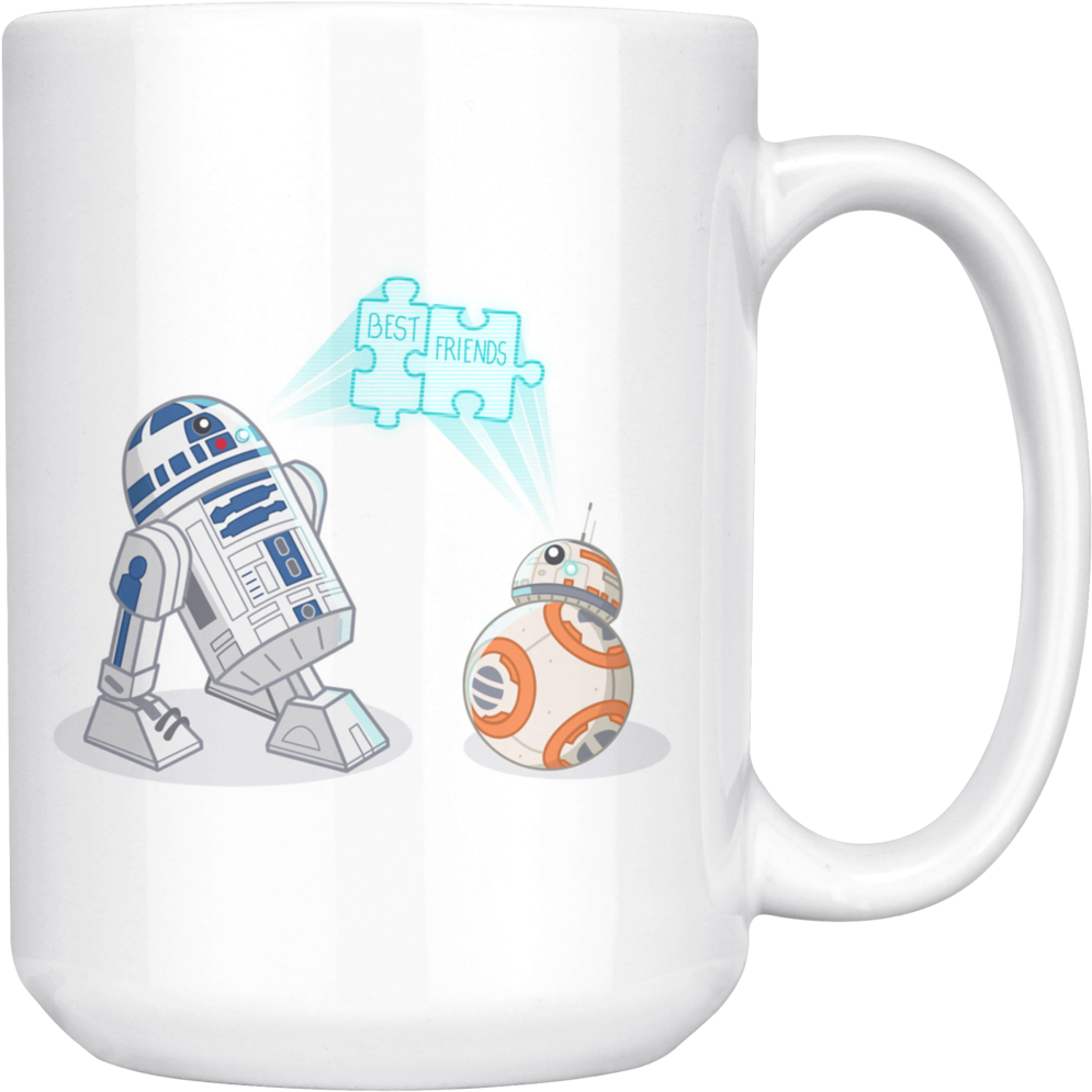 R2d2 And Bb8 Best Friends Mug Star Wars - R2ds And Bb 8 (1024x1024), Png Download