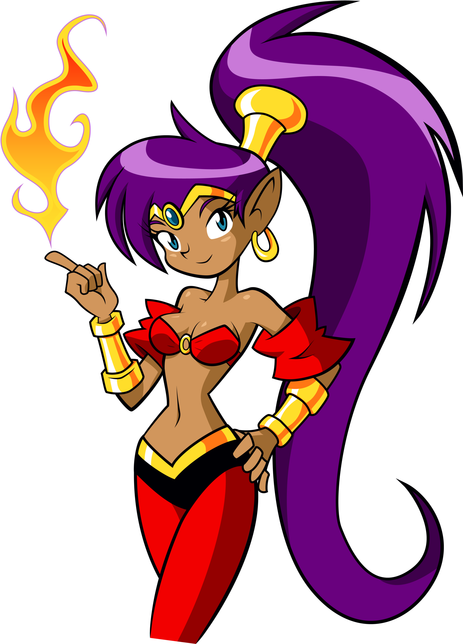 Illustrator Practice Shantae By Nyassassin-d326npa - Shantae And The Pirate's Curse Fan Art (1600x2176), Png Download