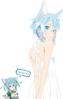 Preview Art - Sword Art Online Sinon Transparent (350x431), Png Download
