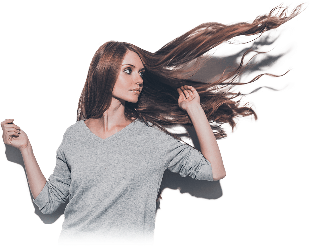 Hair Loss - Person (1090x887), Png Download