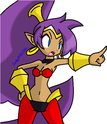 Shantae - - - Cartoon (432x480), Png Download