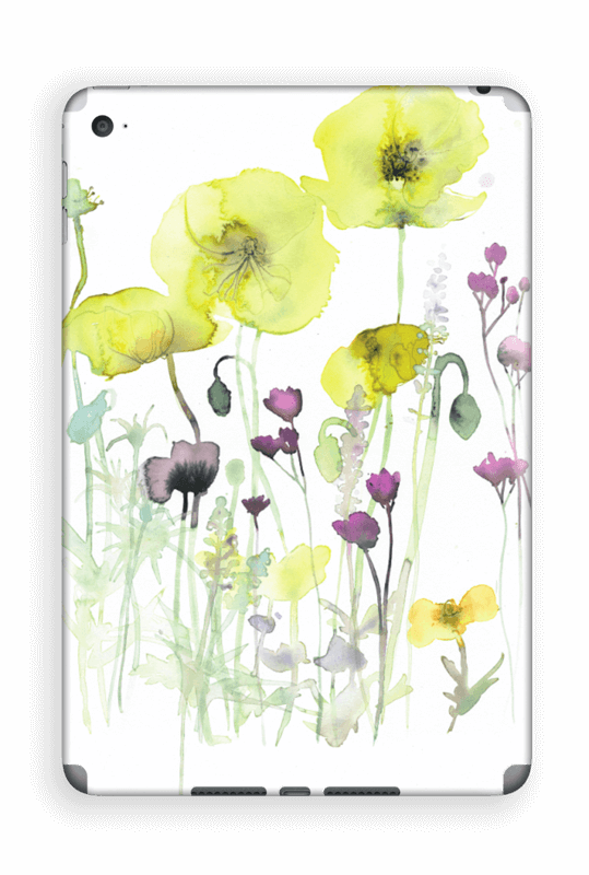 Painted Yellow Flowers - Flower (539x800), Png Download