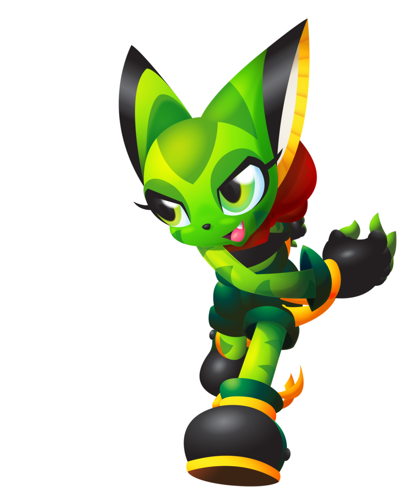 Freedom Planet Green Mammal Vertebrate Fictional Character - Freedom Planet Carol Png (810x987), Png Download