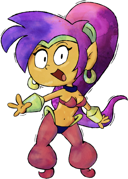 Had The Urge To Draw Shantae Today - Cartoon (500x609), Png Download