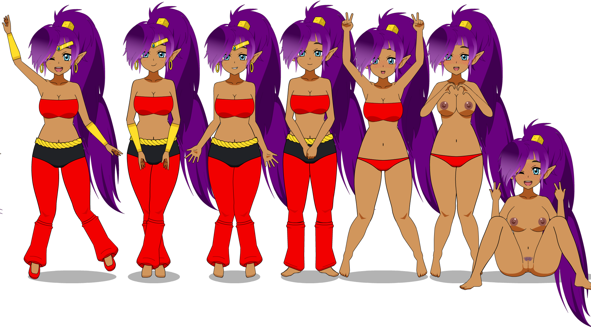 Completedshantae - Cartoon (2000x1500), Png Download