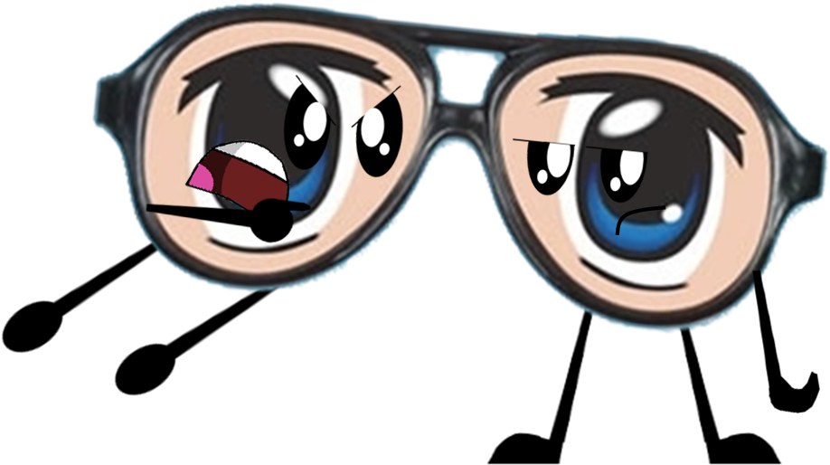 Download Anime Glasses Pose PNG Image with No Background