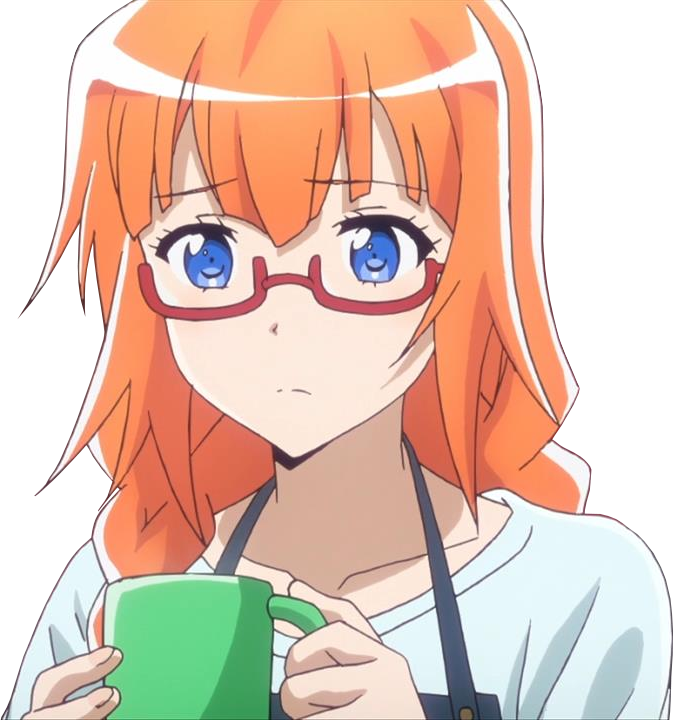 Download View Samegoogleiqdbsaucenao 1485187272187 , - Anime Girl Orange  Hair Glasses PNG Image with No Background 