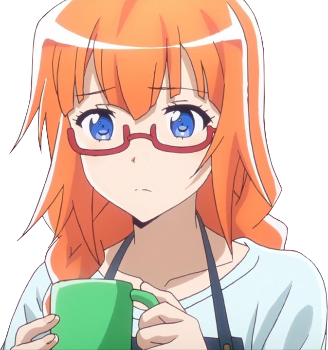 View Samegoogleiqdbsaucenao 1485187272187 , - Anime Girl Orange Hair Glasses (674x720), Png Download