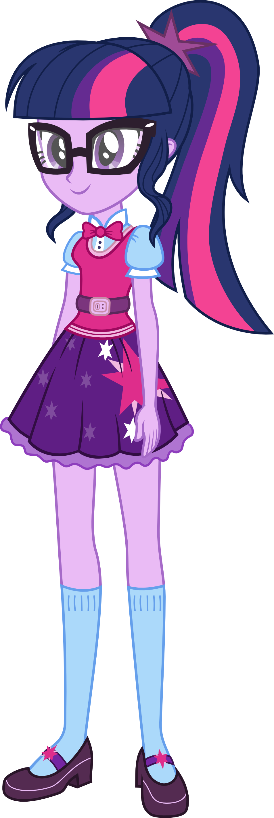 Twilight Sparkle From Equestria Girls - Equestria Girls Twilight's Sparkly Sleepover Surprise (953x2847), Png Download