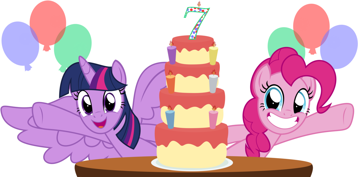 Vector Candles Sparkle - Twilight Sparkle Happy Birthday (1280x634), Png Download