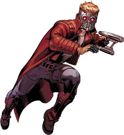Clip Royalty Free Library Star Lord Mcu Marvel Heroes - Star Lord Comic Png (400x433), Png Download