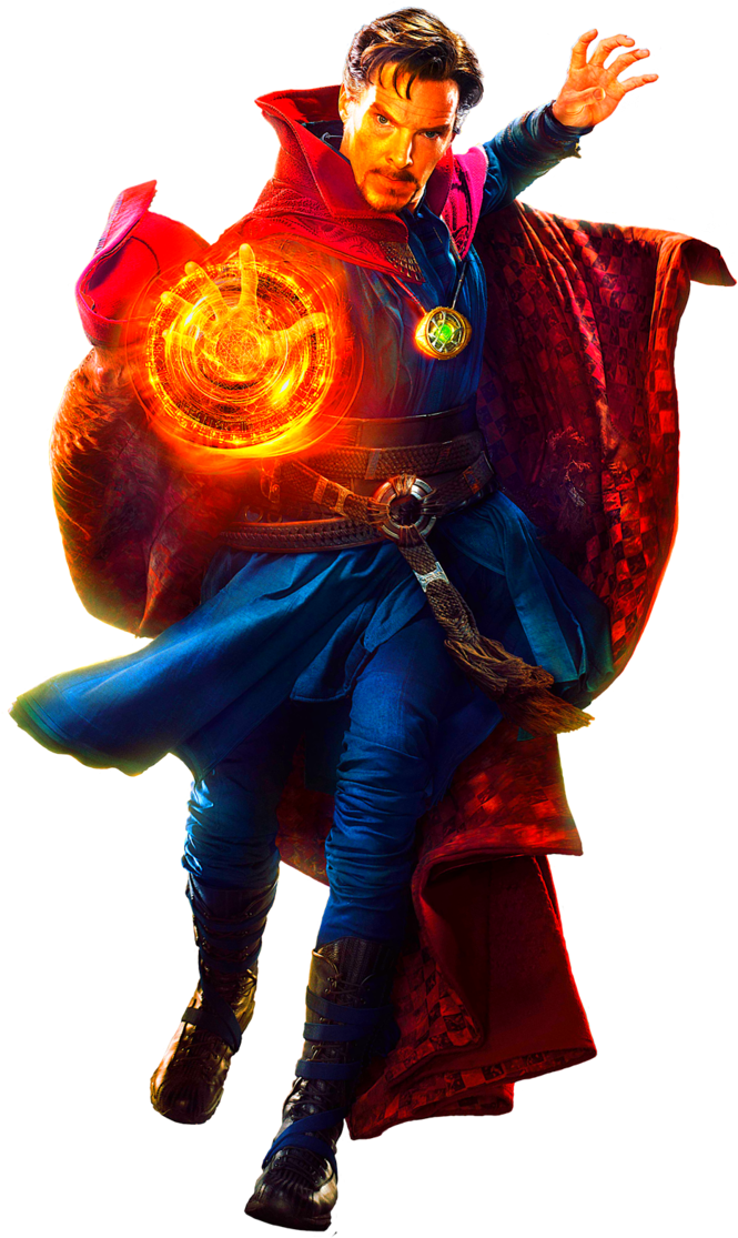 Doctor Strange Transparent In Action By Siddharthsidmo2 - Doctor Strange Coloring Book (699x1142), Png Download