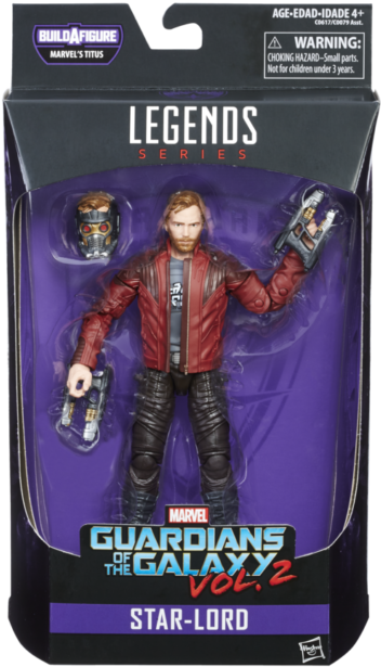 Guardians Of The Galaxy Vol - Star Lord Gotg 2 Marvel Legends (567x877), Png Download