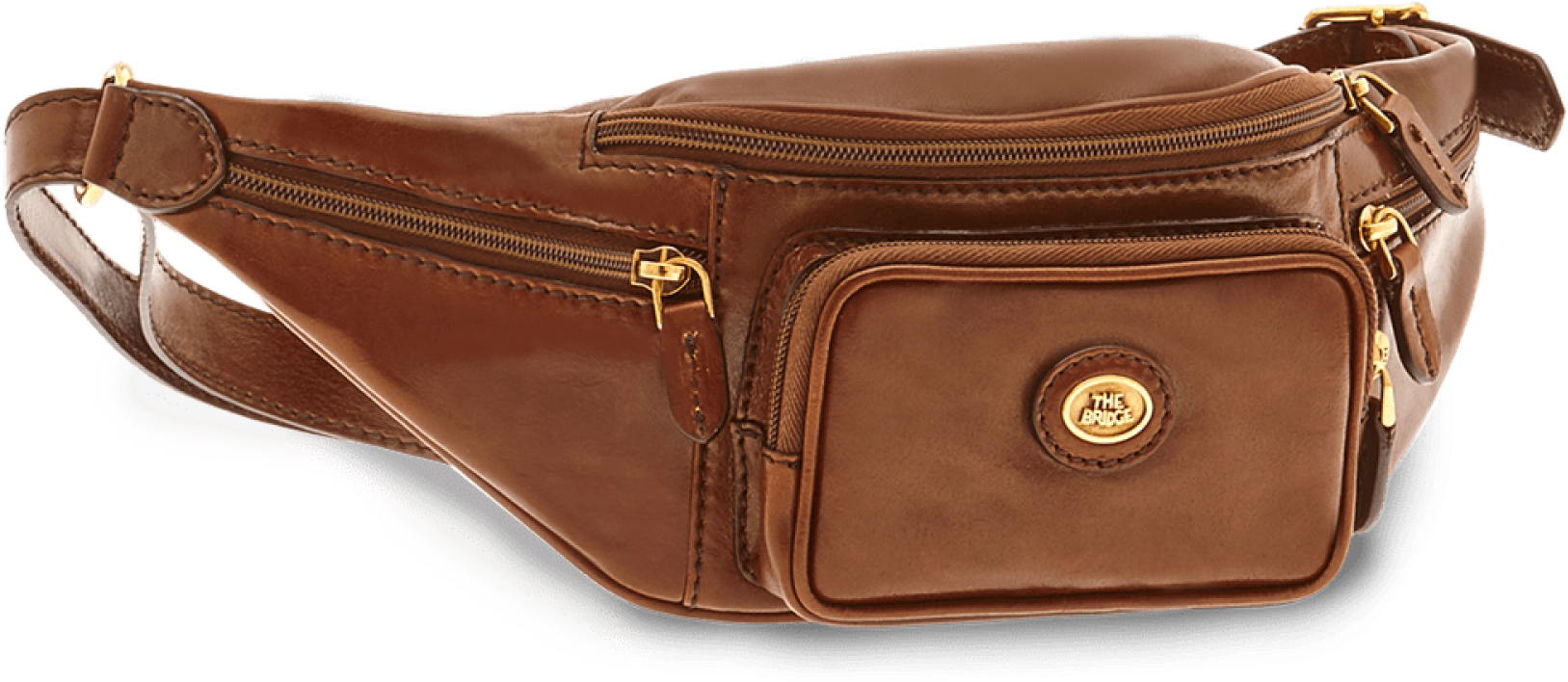 Waist Pouch - Bridge Story Viaggio Waist Pack Leather Brown (2000x2000), Png Download