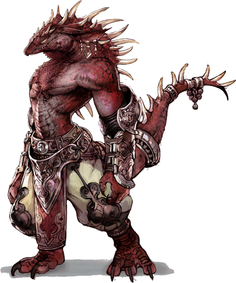 Creature Surnaturel, Creature Design, Mythical Creatures, - Lizardman Monk (772x930), Png Download