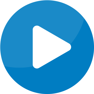 Audio Player - Blue And White Play Button (1200x628), Png Download