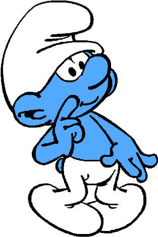 323px-clumsy Comic Books - Clumsy Smurf Png (323x480), Png Download