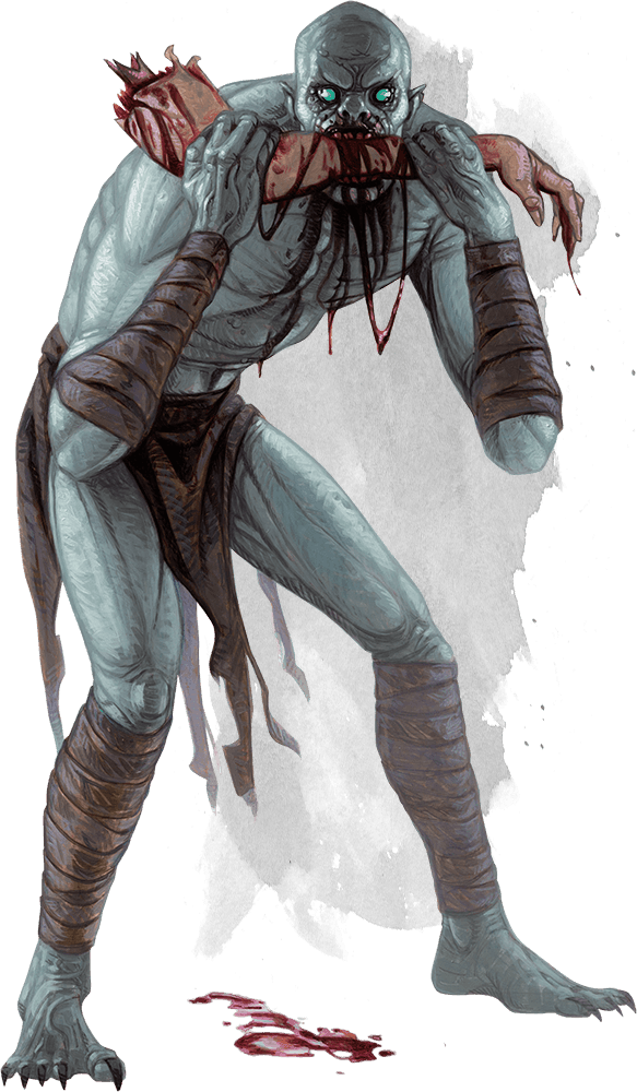 Ghost D&d Png - Gnoll Ghoul (583x1000), Png Download