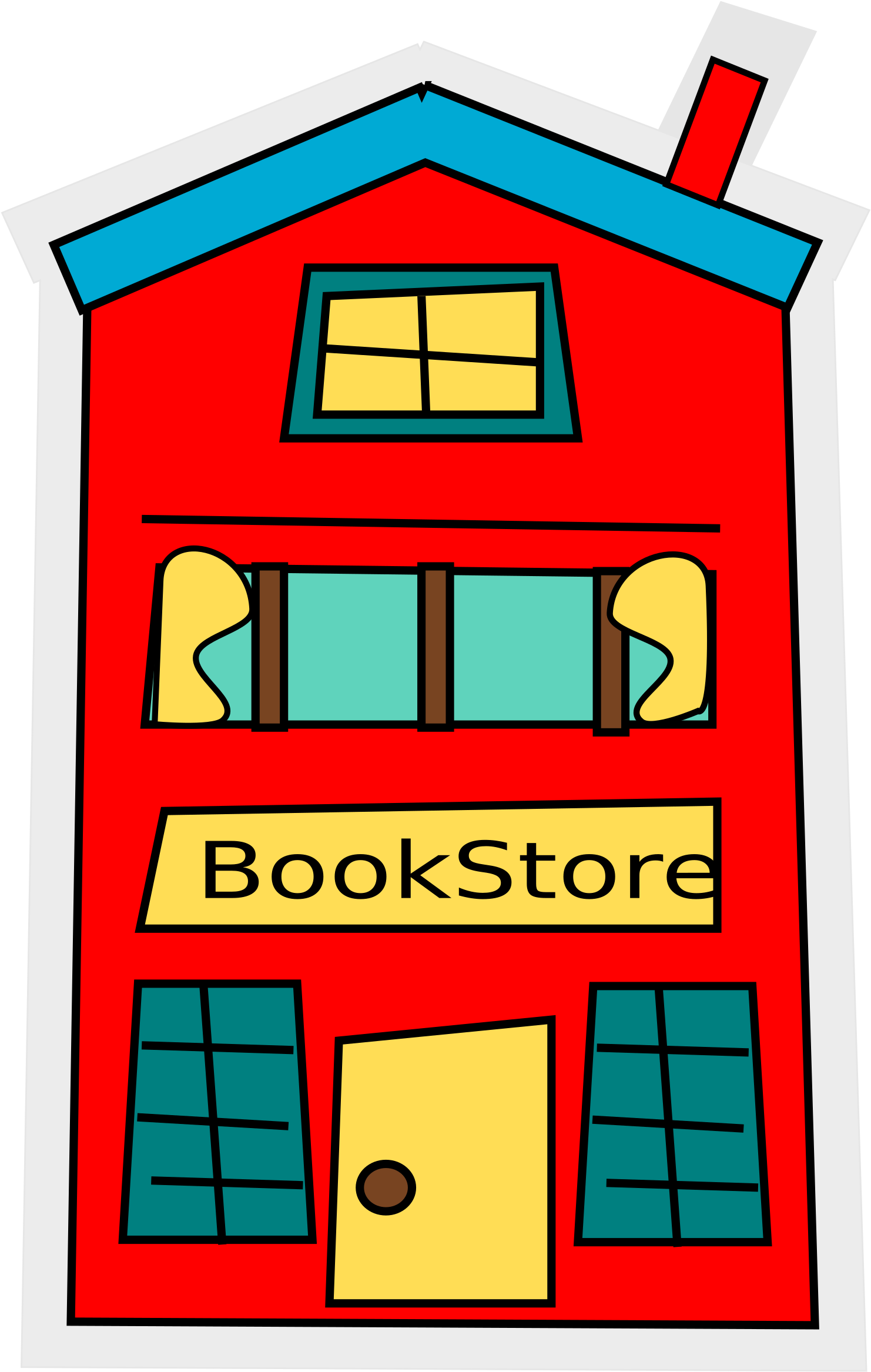 Medium Image - Book Store Clip Art (518x800), Png Download