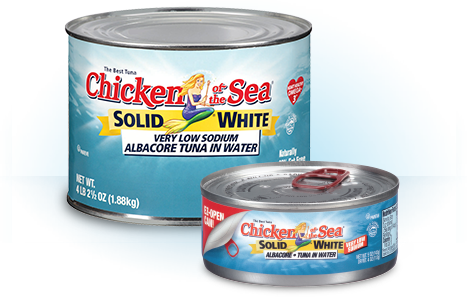 Solid White Albacore Tuna In Water, Very Low Sodium - Chicken Of The Sea Chunk White Albacore Tuna In Water (467x297), Png Download