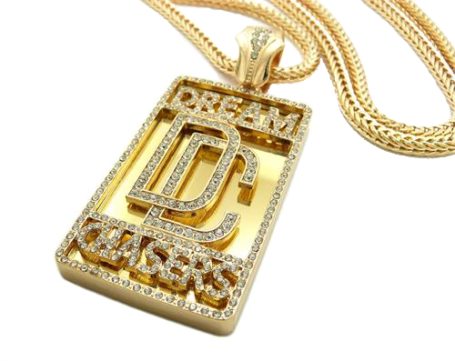Meek Mill Dream Chasers Chain - Dream Chaser Chain Meek Mill (500x397), Png Download