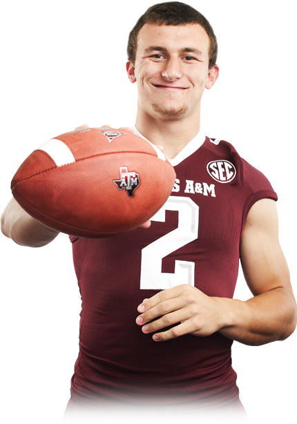 Returning Heisman Trophy Winner Johnny Manziel - Drake And Andrew Wiggins (430x614), Png Download