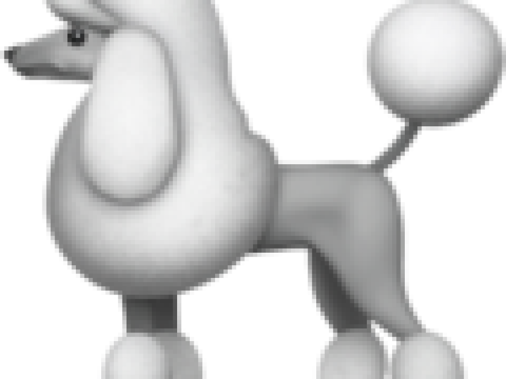 Emoji French Poodle (1000x750), Png Download