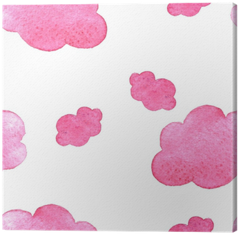 Pink Watercolor Clouds Background - Watercolor Cloud Png Pink (400x400), Png Download