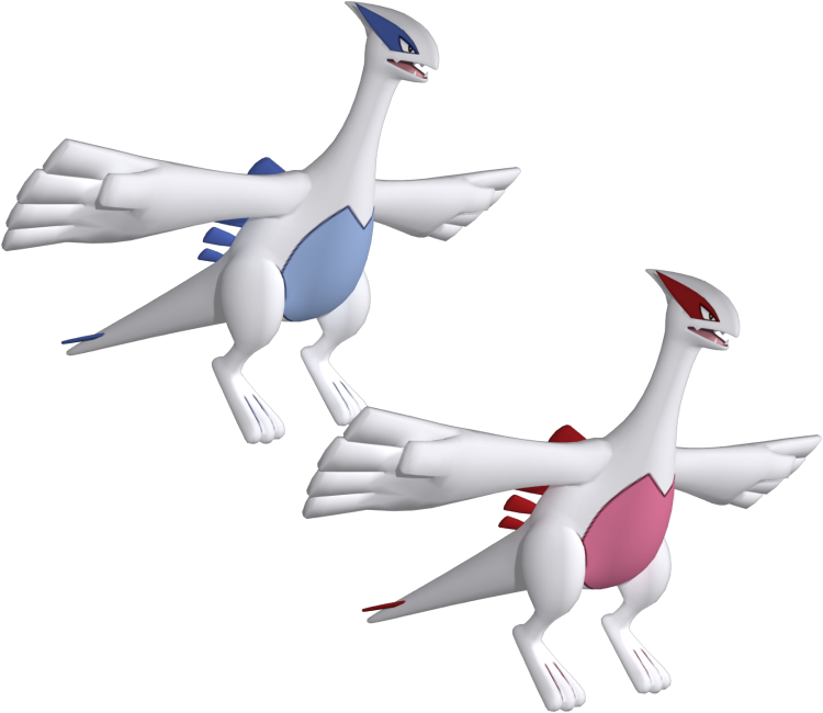 Download Zip Archive - Pokemon Lugia Model (750x650), Png Download