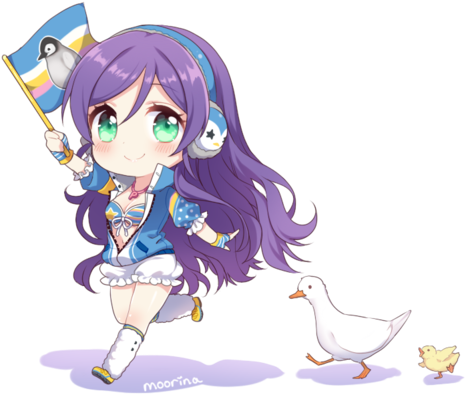 Anime Girl, Beautiful, And Chibi Image - Love Live Nozomi Chibi (500x401), Png Download