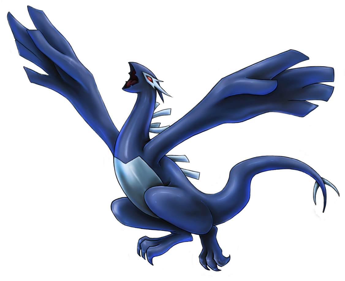 Shadow Lugia By Lady-leaf On Deviantart - Pokemon Lugia Next Stage (1126x916), Png Download