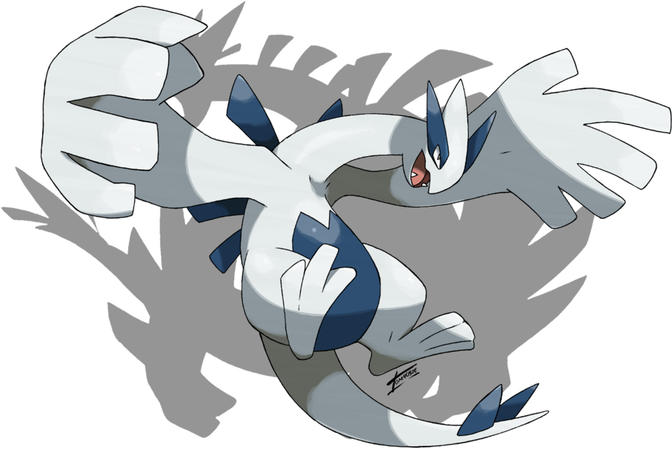 Lugia - Digital Art (1024x741), Png Download