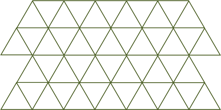 Regular Tessellating Triangles - Wasbar (873x437), Png Download