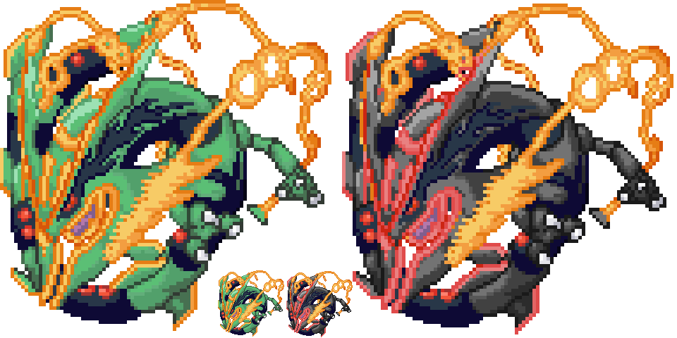 🌱 Let's Grow Together 🌱 Dcc [archive] - Mega Rayquaza Gen 3 Sprite (960x480), Png Download