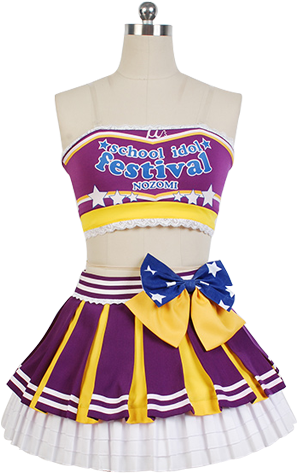 Nozomi Tojo Cheerleaders Uniform Cosplay Costume - Love Live! Cheerleaders Nozomi Tojo Cosplay Costume (600x600), Png Download