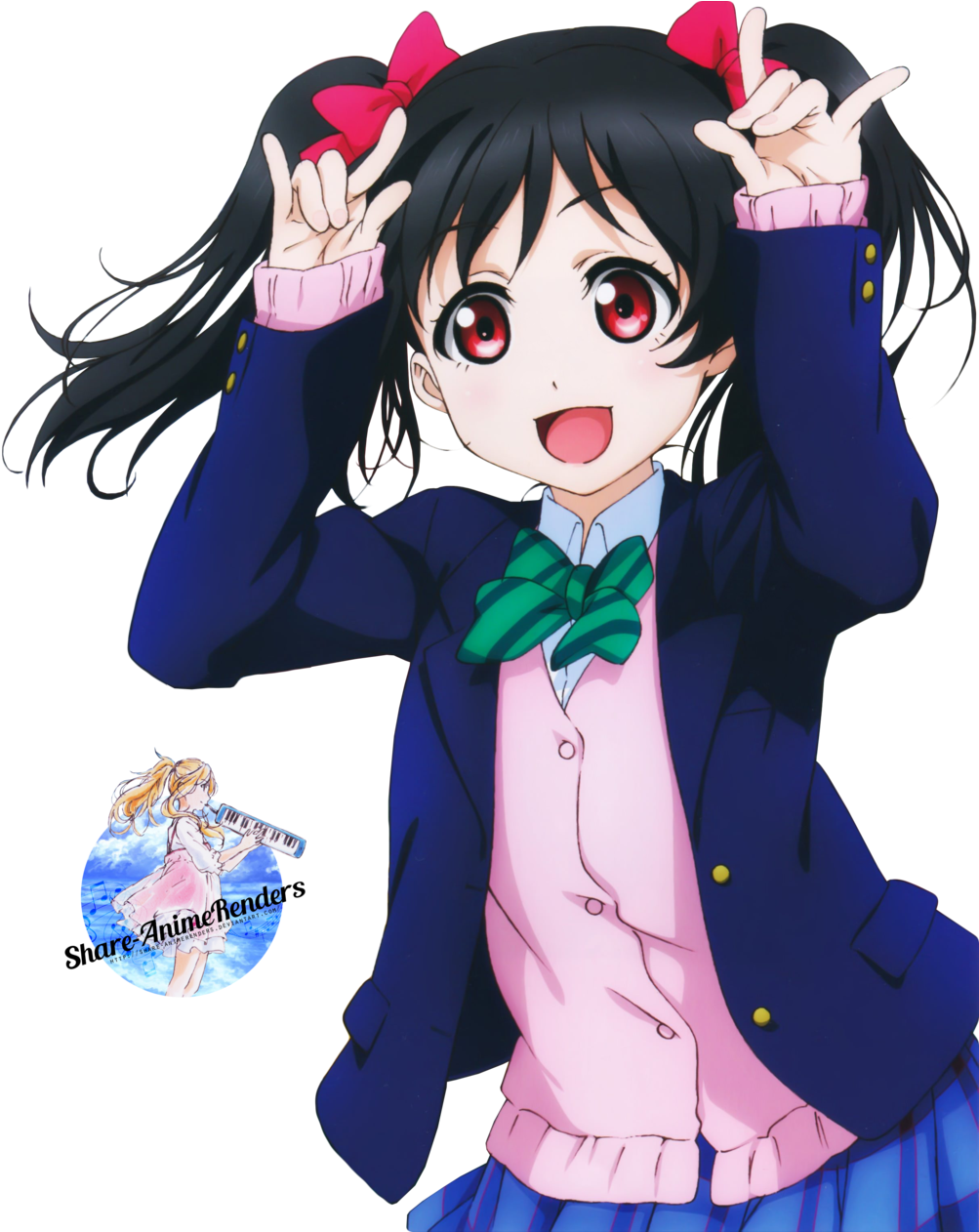 - - Yazawa Nico Render Png (1024x1261), Png Download