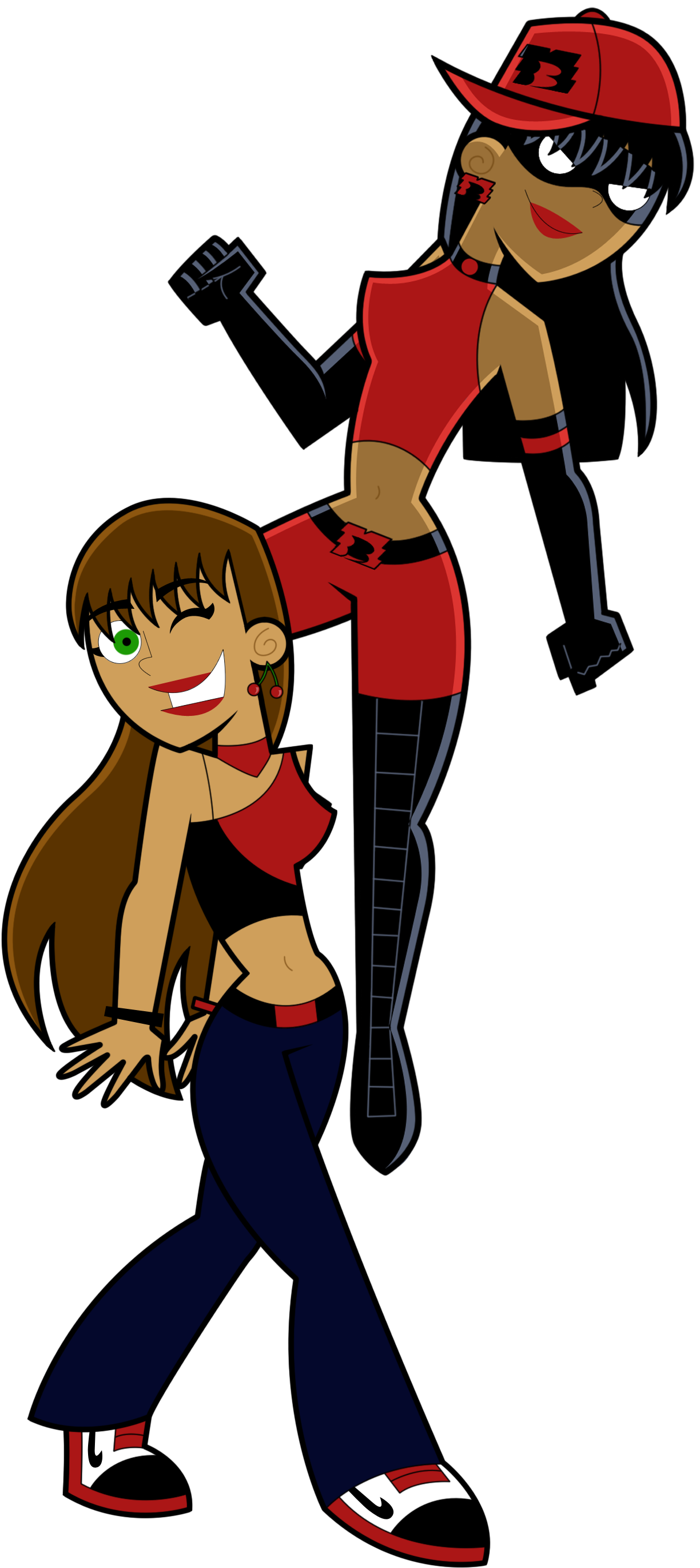 Misty Midnight - Danny Phantom Oc Girl (1271x2747), Png Download