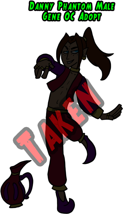Danny Phantom Male Genie Oc Adopt Taken By The - Danny Phantom Male Oc (600x906), Png Download