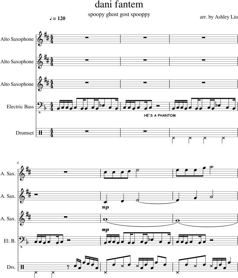 Dani Fantem Sheet Music Composed By Arr - Practical Magic Theme Sheet Music (850x1100), Png Download