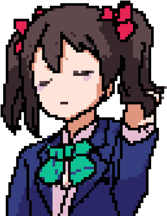 Image Library Stock Bennovajk Ben Novajk Deviantart - Nico Nico Nii Pixel Art (900x756), Png Download