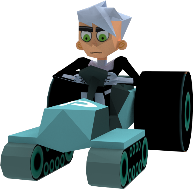 Pc Computer Nicktoons Winners Cup Racing Danny Phantom - Danny Phantom (750x650), Png Download